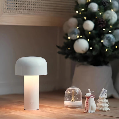 Minimalist Mushroom LED Rechargeable Table Lamp