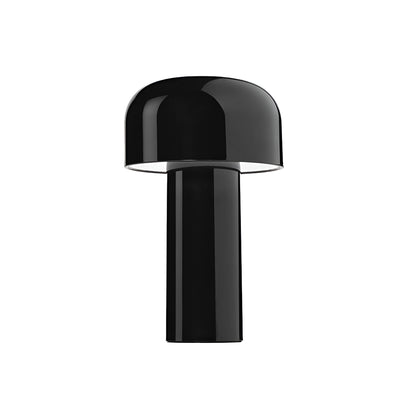 Minimalist Mushroom LED Rechargeable Black Table Lamp