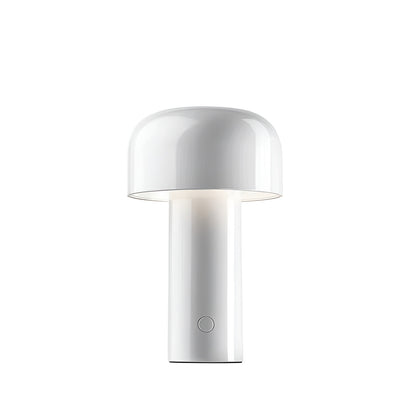 Minimalist Mushroom LED Rechargeable White Table Lamp
