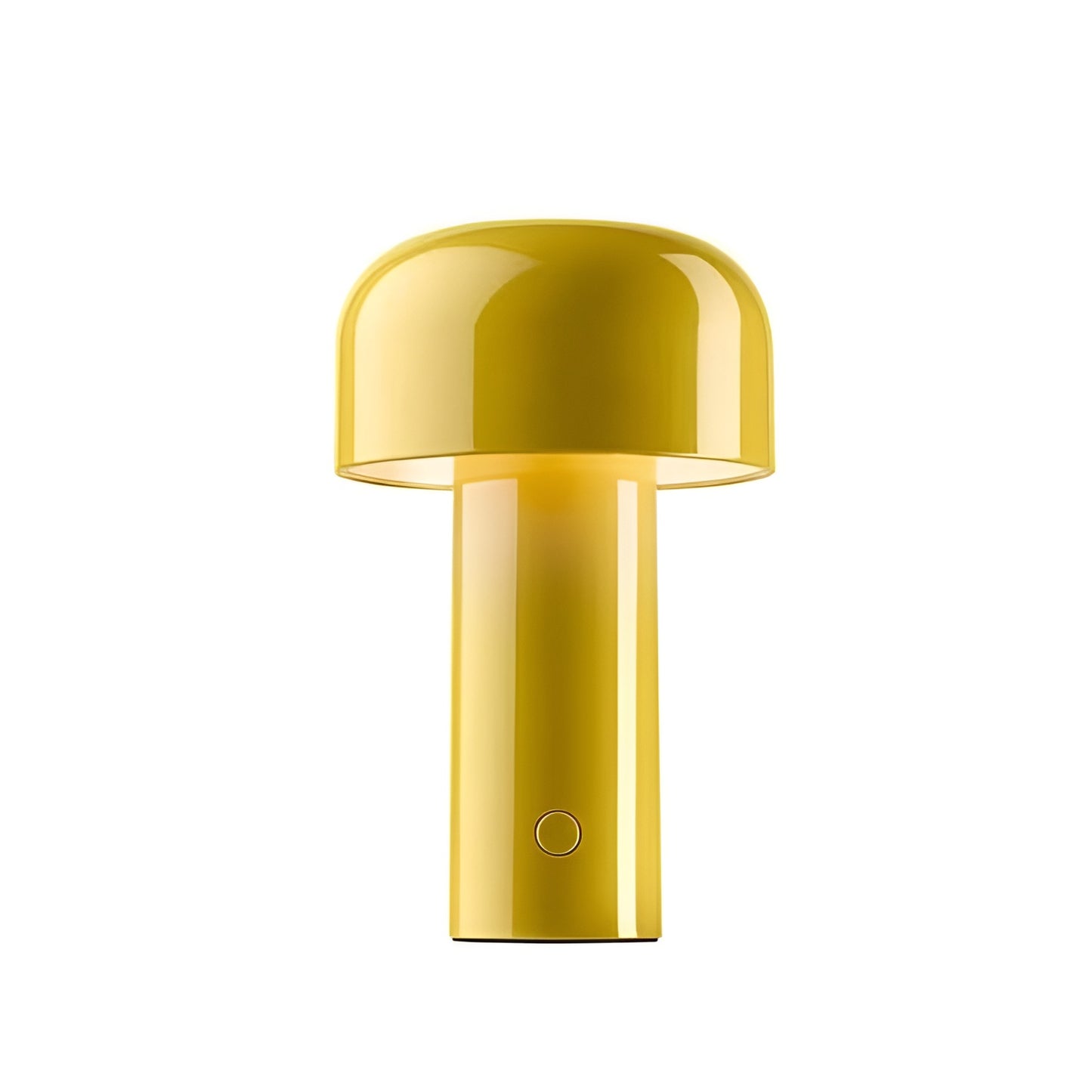 Minimalist Mushroom LED Rechargeable Yellow Table Lamp