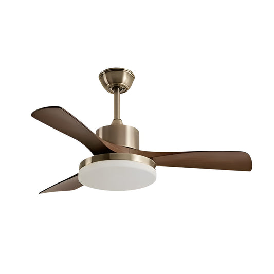 Minimalist Vintage Ceiling Fan for Bedroom with LED Light