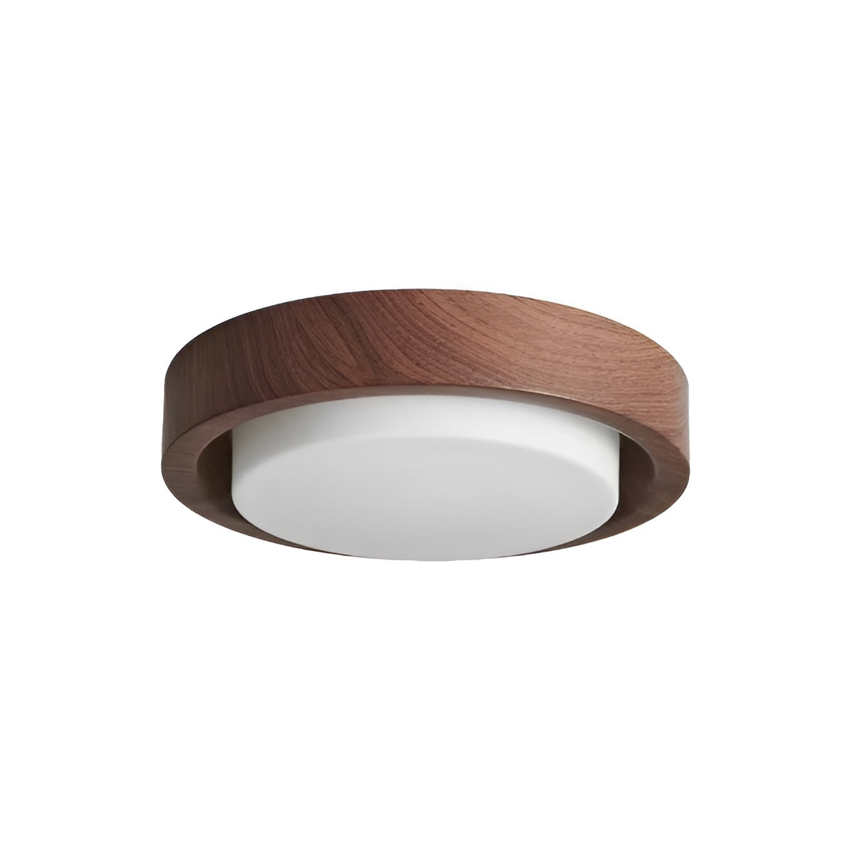 Minimalist Wood Grain LED Round Ceiling Light
