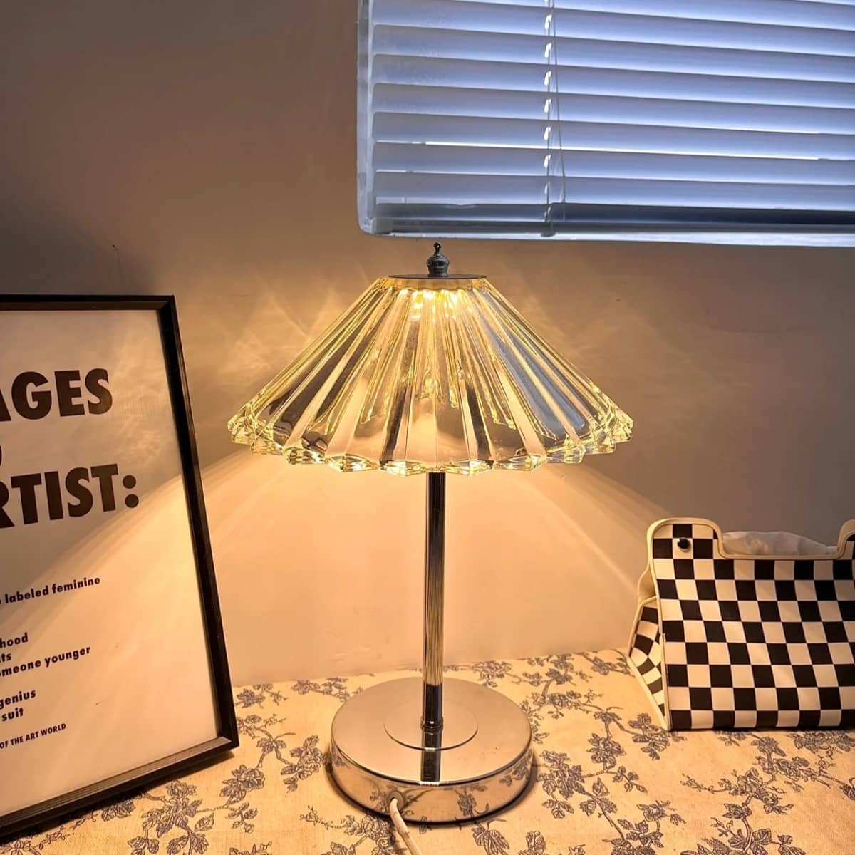 Moderne Ambiente Kristall Tischlampe