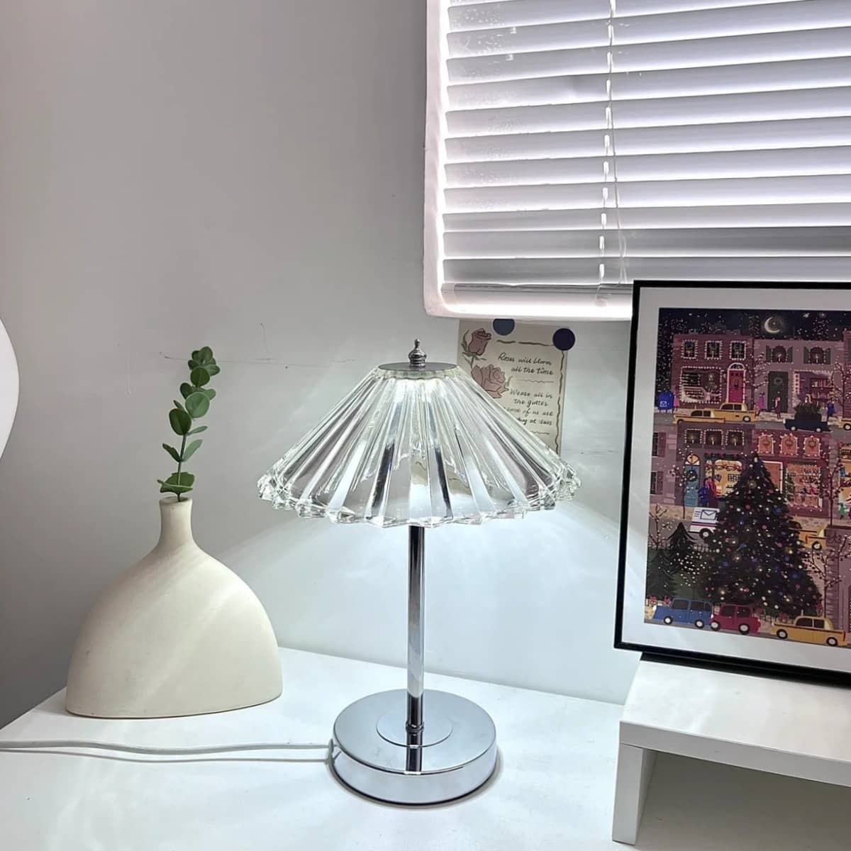 Modern Ambient Crystal Bedside Lamp
