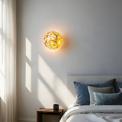 Modern Art Stained Glass Wall Light for Nursery