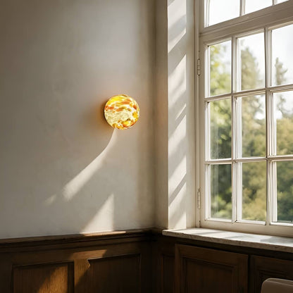 Modern Art Stained Glass Wall Light for Nursery