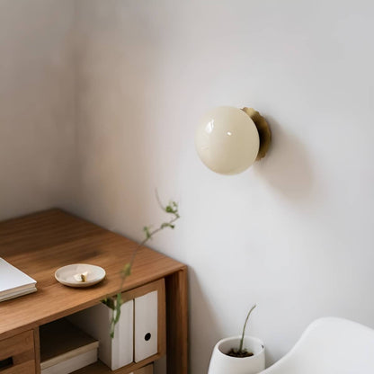 Modern Bauhaus Simple Wall Light with Glass Shade