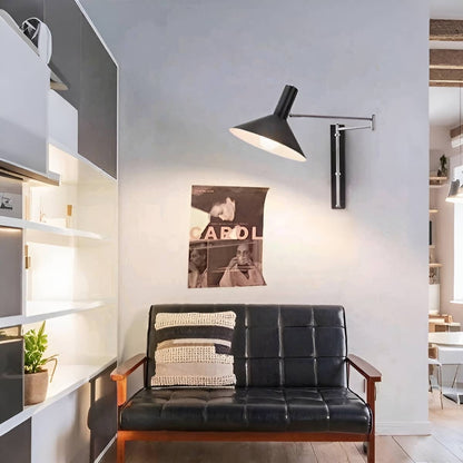 Modern Bauhaus Swing Arm Extendable Wall Light