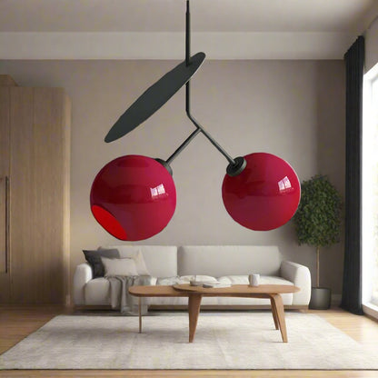 Modern Cherry Art Deco Glass Pendant Light