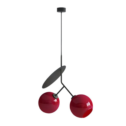 Modern Cherry Art Deco Glass Pendant Light