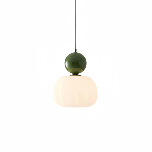 Modern Bauhaus Cream Pumpkin Pendant Lamp