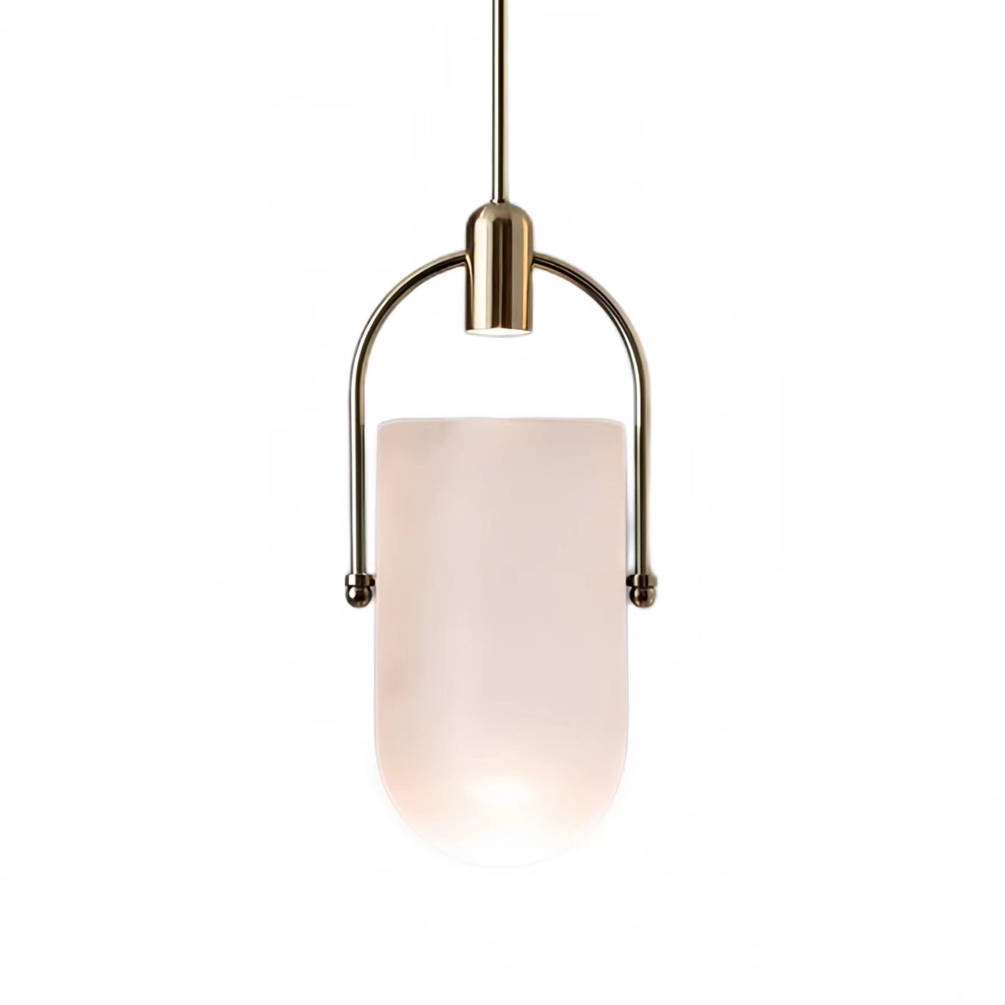 Modern Creative Bucket Shape Glass Pendant Lamp