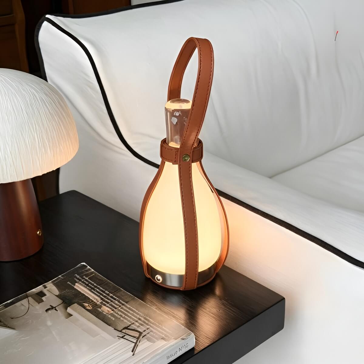 Modern Decorative Bottle Shaped LED Battery Operated Bedside Lamp