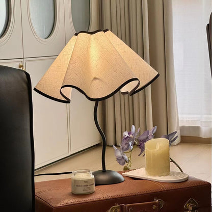 Modern Fabric Art Deco Bedside Table Lamp