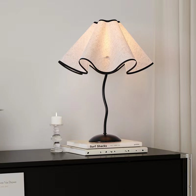 Modern Fabric Art Deco Bedside Table Lamp