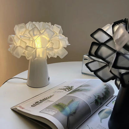 Modern Flower Art Deco Rechargeable Table Lamp