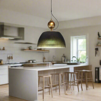 Modern Glass Bowl Kitchen Island Pendant Light