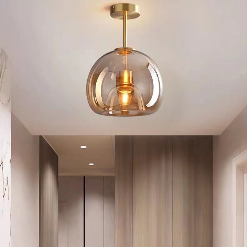 Modern Globe Glass Ceiling Lamp