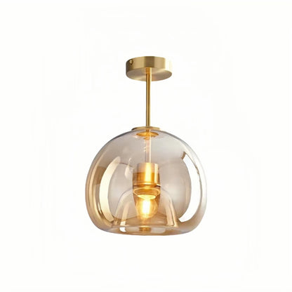 Modern Globe Glass Ceiling Lamp