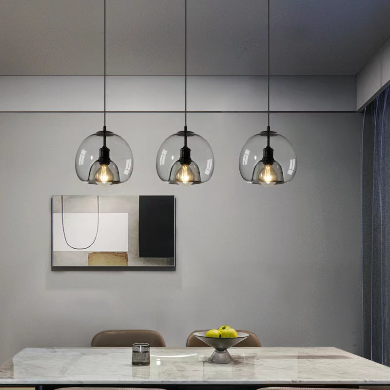 Modern Glass Globe Pendant Light