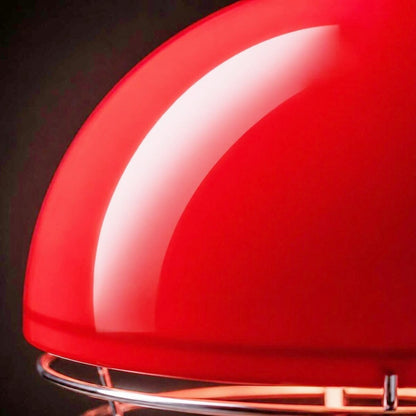 Modern Glass Shade and Spiral Base Unusual Table Lamp