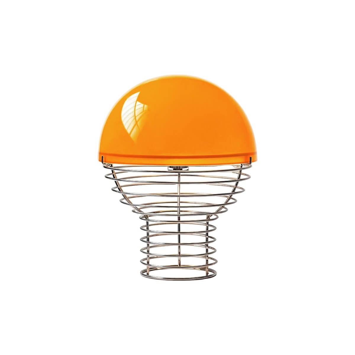 Modern Glass Shade and Spiral Base Unusual Table Lamp