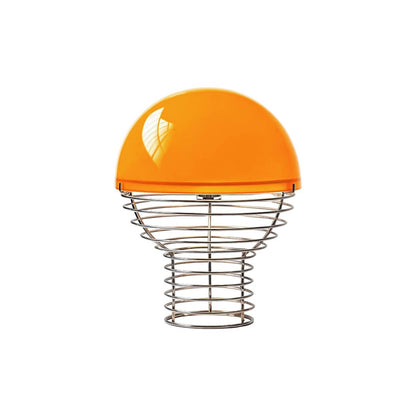 Modern Glass Shade and Spiral Base Unusual Table Lamp