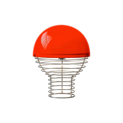 Modern Glass Shade and Spiral Base Unusual Table Lamp
