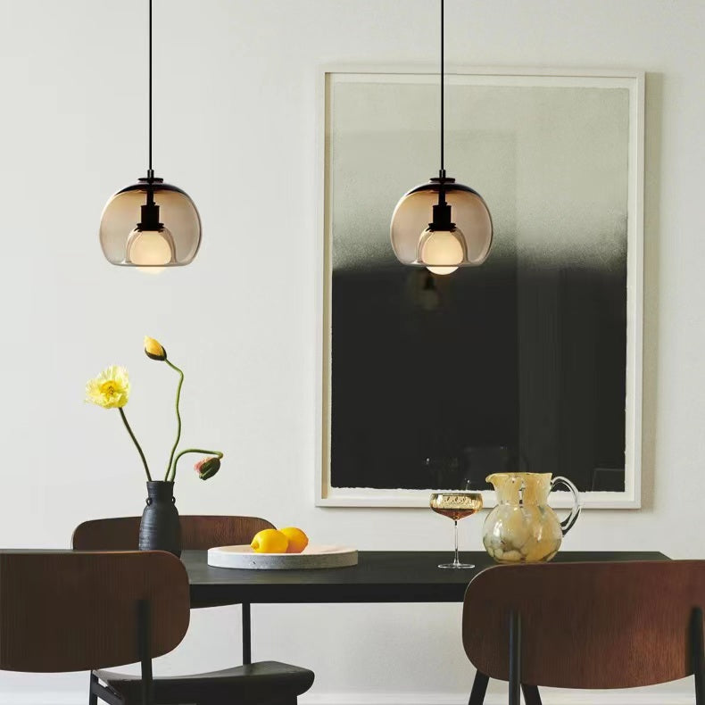 Modern Glass Globe Pendant Lamp