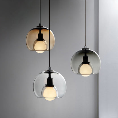 Modern Glass Globe Pendant Lamp