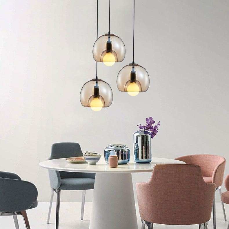 Modern Glass Globe Pendant Lamp