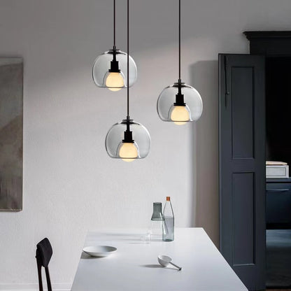 Modern Glass Globe Pendant Lamp