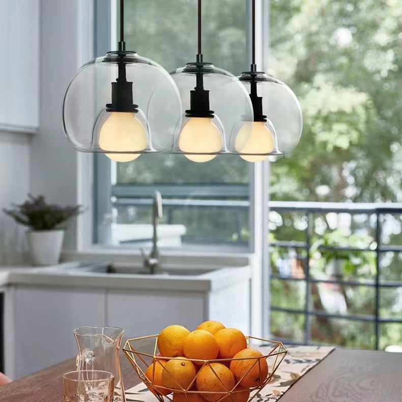 Modern Glass Globe Pendant Lamp