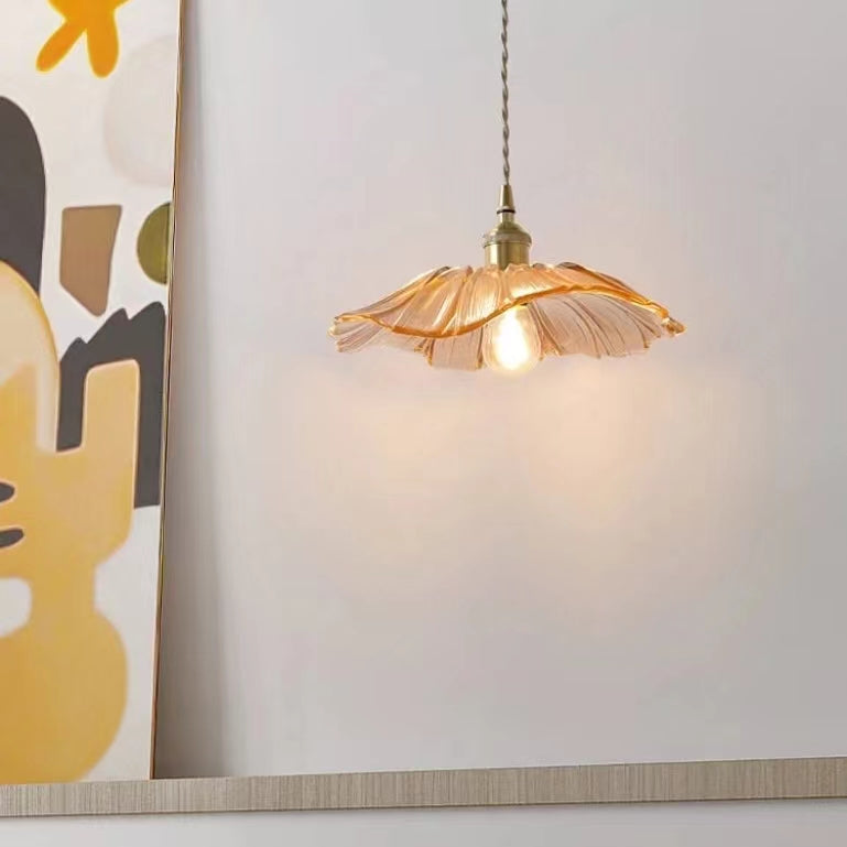 lotus flower pendant lamp