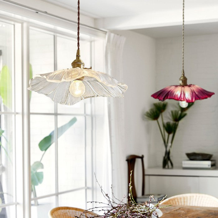 lotus flower pendant lamp