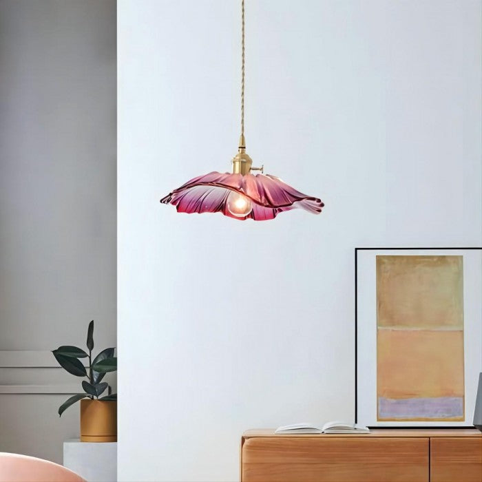 lotus flower pendant lamp