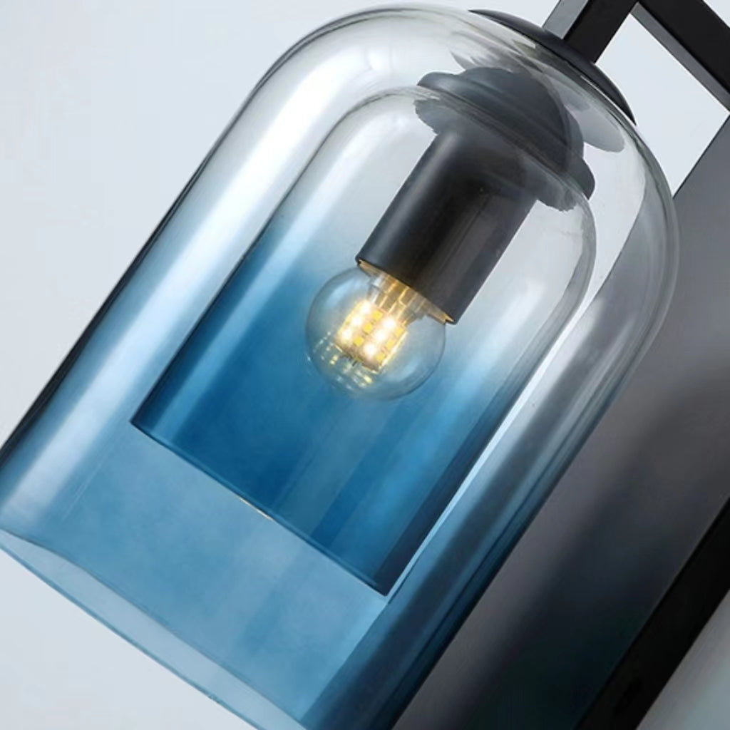 Modern Cylindrical Double Glass Wall Light