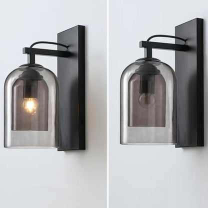 Modern Cylindrical Double Glass Wall Light