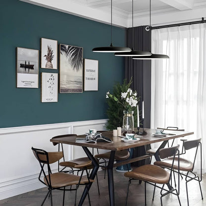 Modern Macaron Disc LED Hanging Lamp