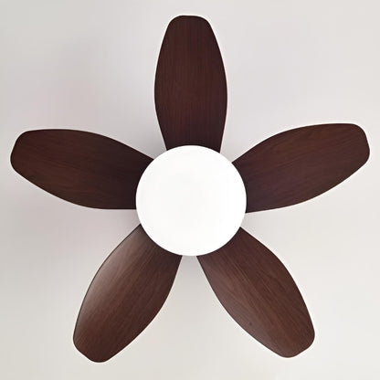 Ventilateur plafond avec lumière et télécommande moderne et minimaliste à 5 pales