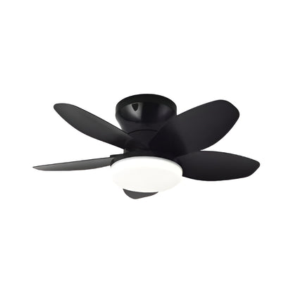 Ventilateur plafond avec lumière et télécommande moderne et minimaliste à 5 pales