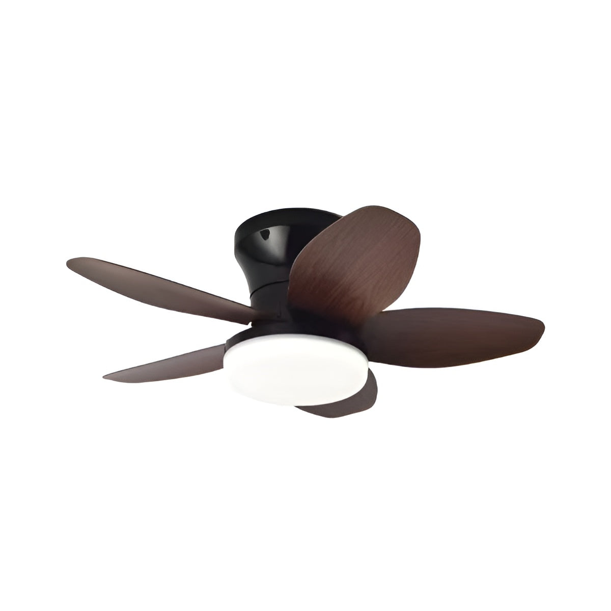 Ventilateur plafond avec lumière et télécommande moderne et minimaliste à 5 pales