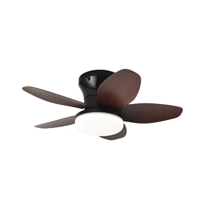 Ventilateur plafond avec lumière et télécommande moderne et minimaliste à 5 pales