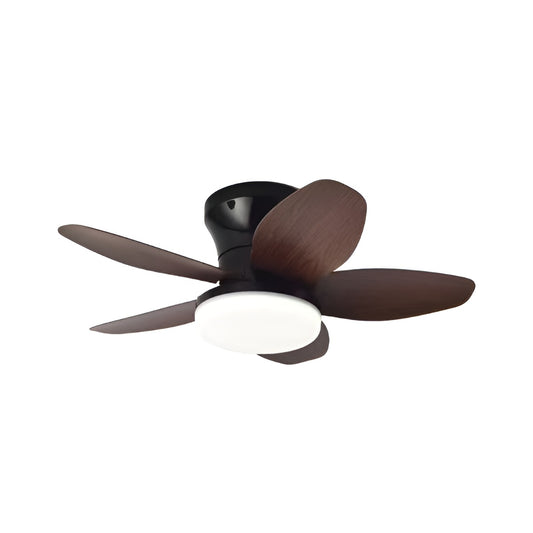 Ventilateur plafond avec lumière et télécommande moderne et minimaliste à 5 pales