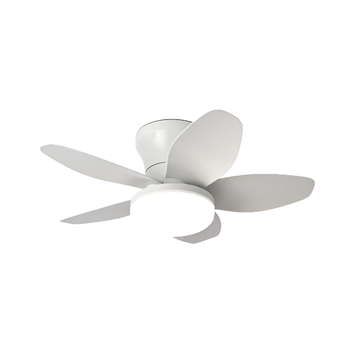 Ventilateur plafond avec lumière et télécommande moderne et minimaliste à 5 pales