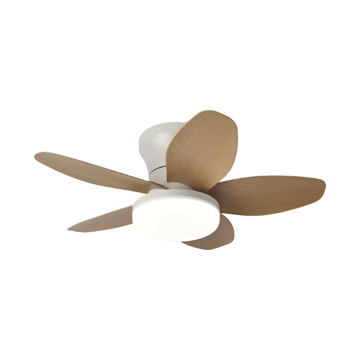 Ventilateur plafond avec lumière et télécommande moderne et minimaliste à 5 pales
