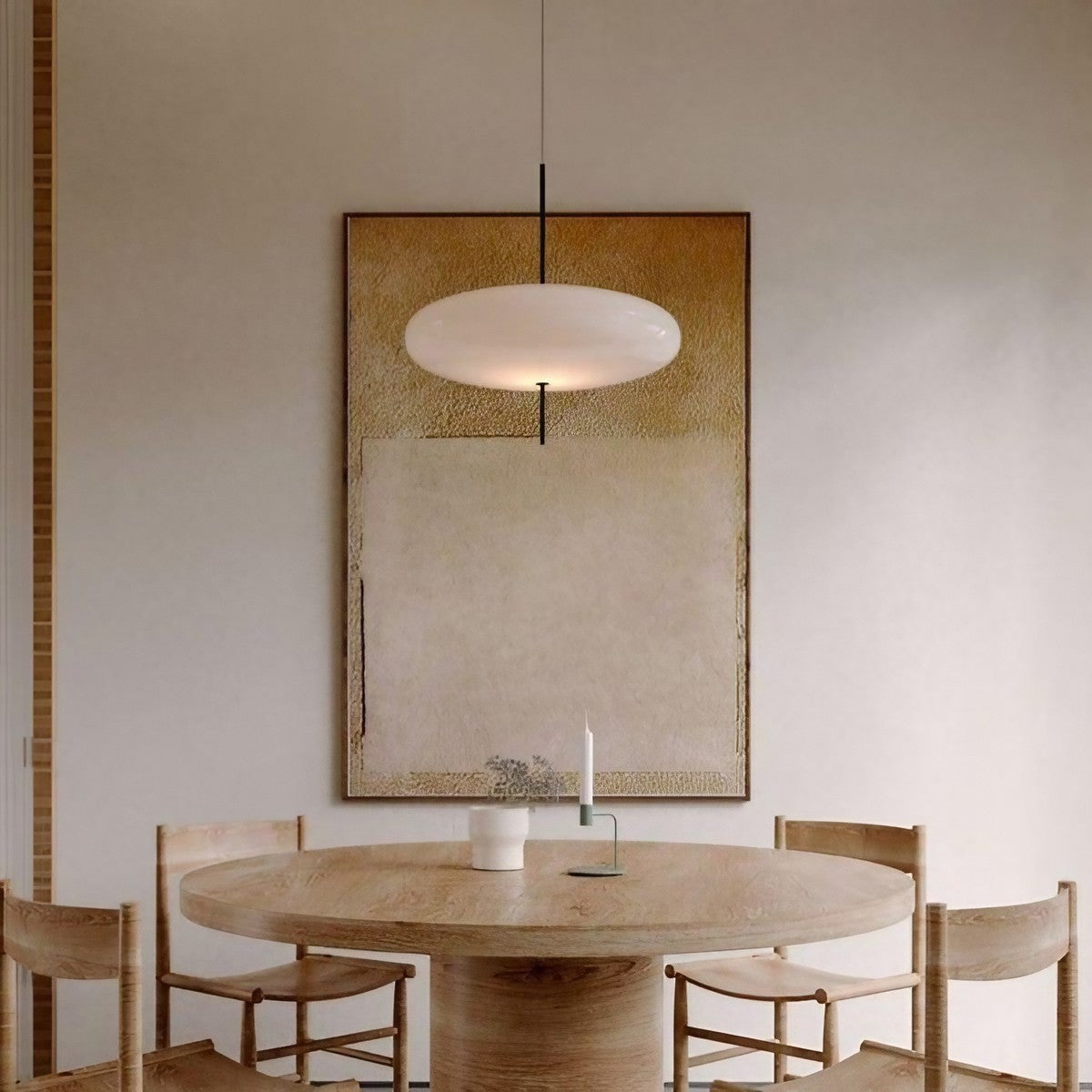 Modern Bauhaus Model 2065 Oval Pendant Lamp