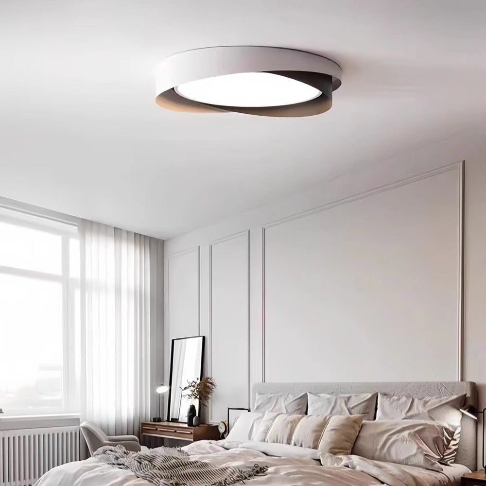 Modern Minimalist Style Circular Flush Mount Ceiling Lamp