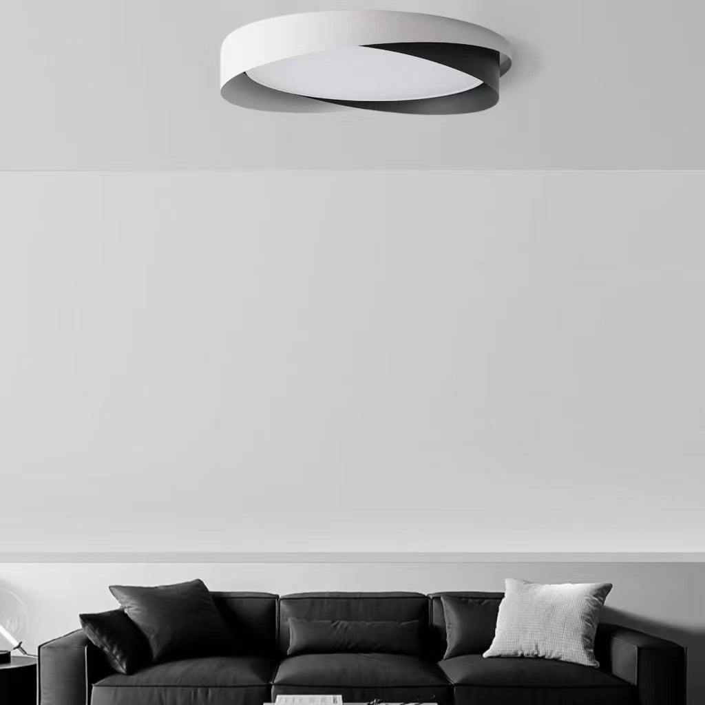 Modern Minimalist Style Circular Flush Mount Ceiling Light