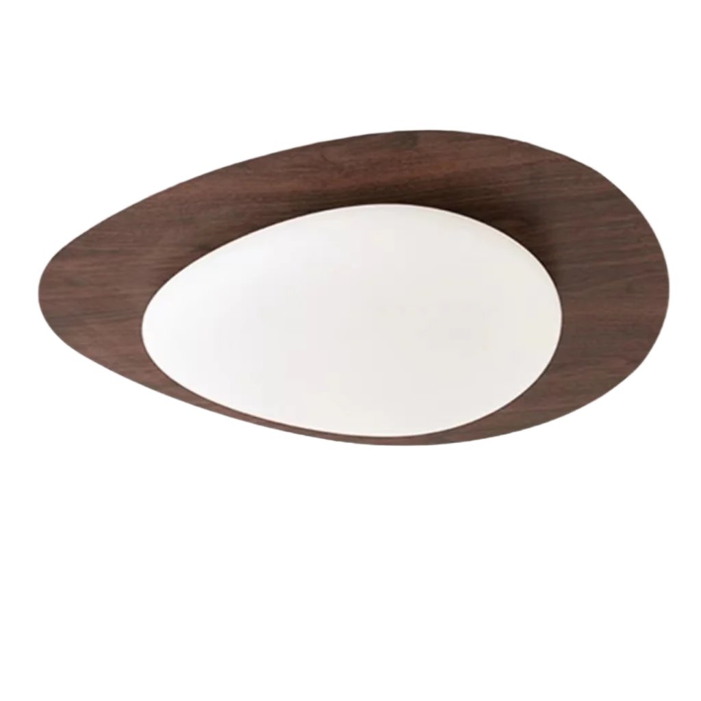 Modern Pebble Shaped Flush Mount Ceiling Lamp